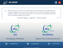 Tablet Screenshot of ighgroup.com
